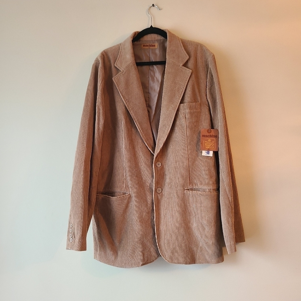 NWT Machine brown Corduroy blazer sz.XL